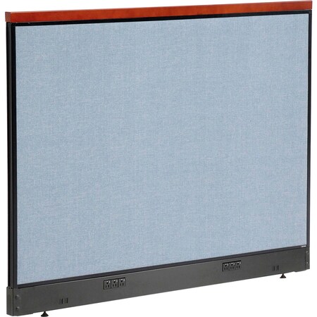 Interion By Global Industrial Interion Deluxe Electric Office Partition Panel, 60-1/4inW x 47-1/2inH, Blue 277561EBL